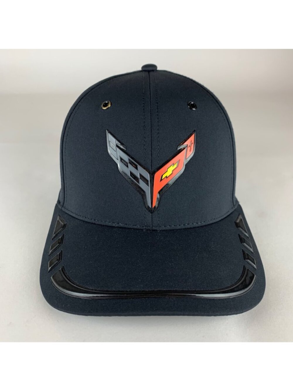 Corvette Cruisin Sports Mens Black Strapback Adjustable Hat - Picture 2 of 5